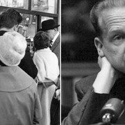 Löpsedlarna efter dödsfallet/FN:s generalsekreterare Dag Hammarskjöld fotograferad vid en presskonferens på FN i New York