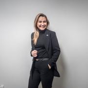 Energi- och näringsminister samt vice statsminister Ebba Busch (KD) på näringslivsdepartementet, 2024. 