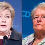 Erna Solberg och Gro Harlem Brundtland.