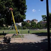 Knivdådet skedde i en park.