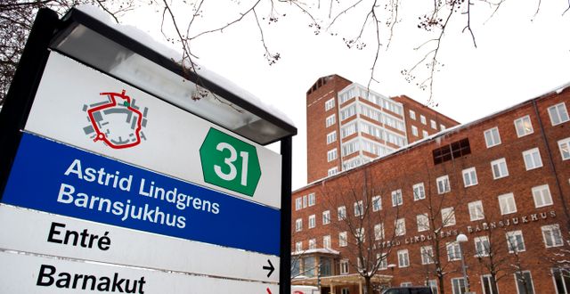 Astrid Lindgrens barnsjukhus. HENRIK MONTGOMERY / TT