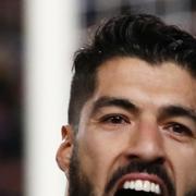 Suarez under första mötet mot Liverpool