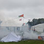 Tumult på den eritreanska kulturfestivalen på Järvafältet i Stockholm i början av augusti. 