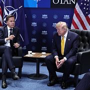 Donald Trump och Mark Rutte.