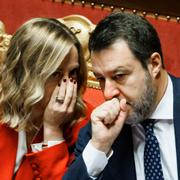 Giorgia Meloni och Matteo Salvini.