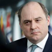Ben Wallace kort innan avgången som försvarsminister 2022. 