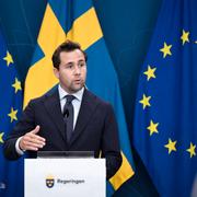 Utrikeshandelsminister Benjamin Dousa (M)