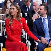 Donald Trump Jr med sin blivande hustru, arkivbild.