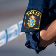Polis under en annan insats tidigare i år. Arkivbild. 