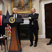 TSMC:s vd på plats i Vita huset 2025.