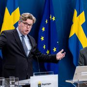  Justitieminister Gunnar Strömmer (M) och statsminister Ulf Kristersson (M). 