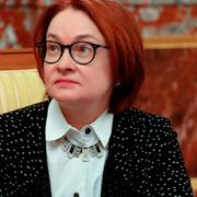 Ryska centralbankschefen Elvira Nabiullina. Arkivbild.