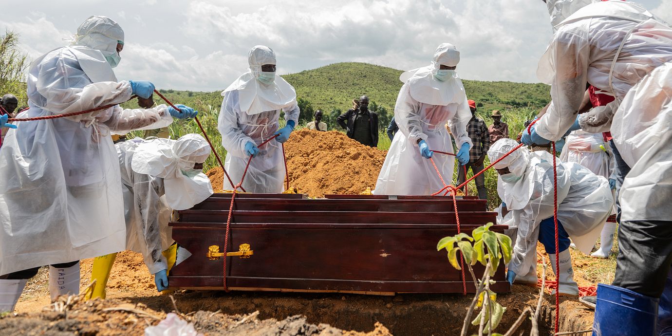Ebolaoffer begravs i Kongo-Kinshasa, 23 maj.