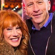 Kathy Griffin och Anderson Cooper.