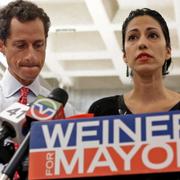 Anthony Weiner och Huma Abedin, 2013.