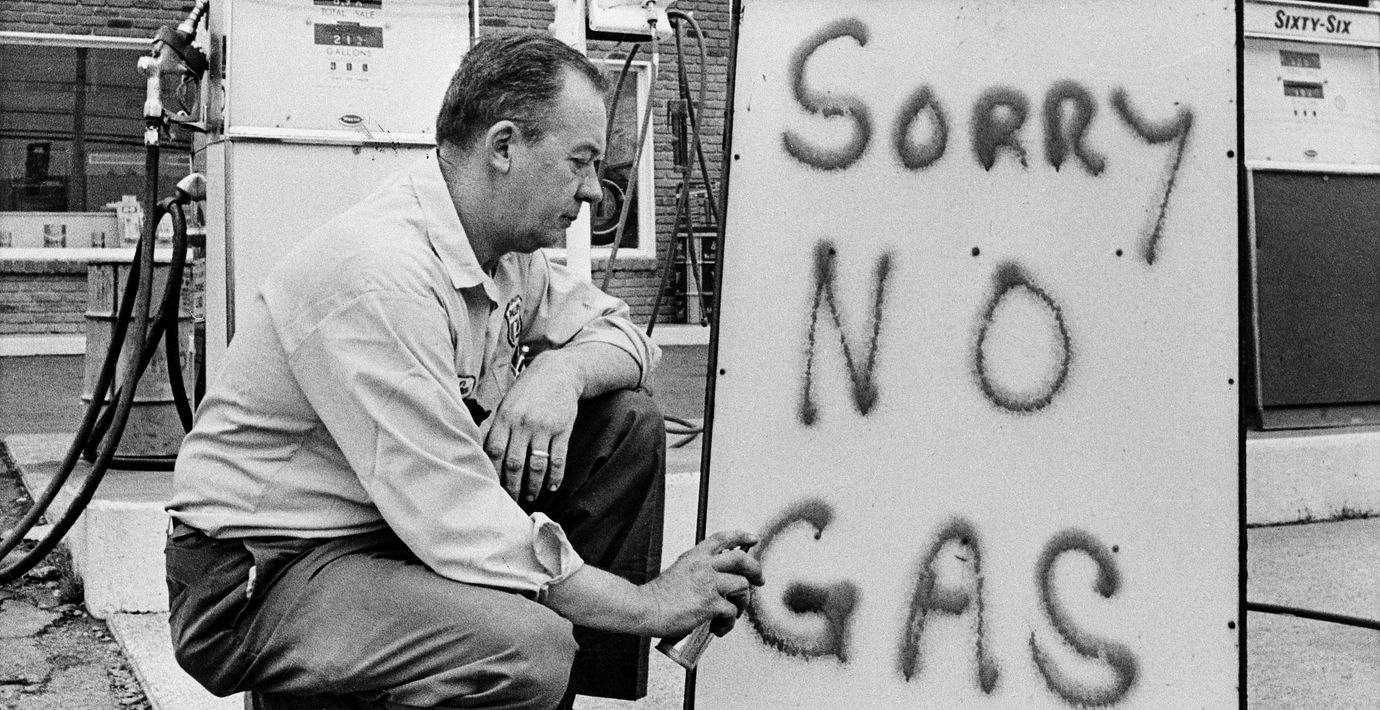 Bild från energikrisen på 70-talet.
