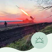 Ryskt artilleri på en bild som släppts av ryska militären.