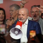 Lula da Silva i Sao Paulo, 5 oktober.