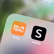 Appar på mobilen från e-handelsföretaget Temu och klädföretaget Shein.