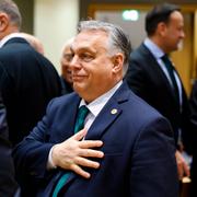 Viktor Orbán under EU-toppmötet på torsdagen.