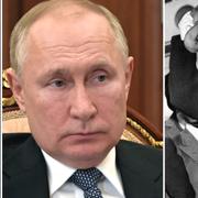 Målning av Tjajkovskij, arkivbilder på Putin och Sjostakovitj