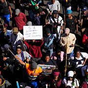 Demonstranter i Johannesburg.