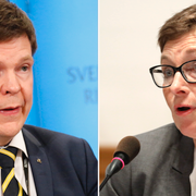 KU:s ordförande Andreas Norlén (M) och Maria Ågren, tidigare generaldirektör för Transportsyrelsen