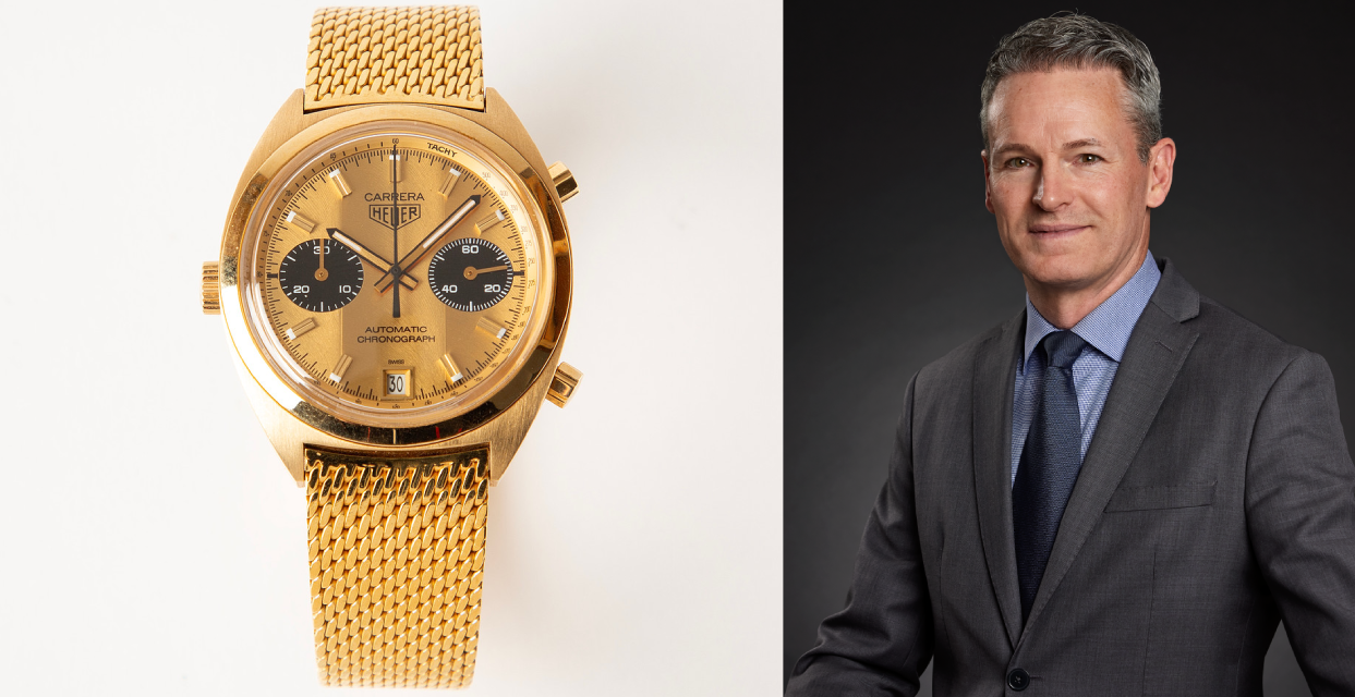”Verkligen exceptionell”, säger Tony Frank, klockspecialist på Stockholms Auktionsverk, om den unika klockan Heuer Carrera Homage to Mr. Ronnie “Superswede” Peterson som går under klubban 22 maj.