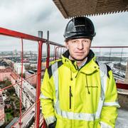 Arkivbild från 2018: Oscar Engelbert ägare av bolaget Oscar Properties fotograferad i Norra tornen som byggs på Norra stationsgatan-Torsgatan i Stockholm.