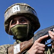 Arkivbild på ukrainsk militär.