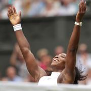 Serena Williams efter vinsten mot Angelique Kerber.