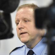 Malmös polismästare Stefan Sintéus vid måndagens pressträff i Malmö i samband med inrikesministerns besök i staden.