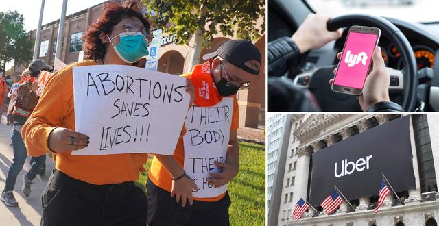 Protester mot Texas anti-abortlag. TT & Shutterstock