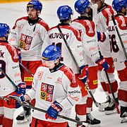 Arkivbild på Tjeckiens ishockeyherrar.