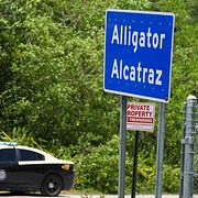 Alligator Alcatraz låg i Everglades i Florida