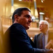 Pedro Sánchez i parlamentet i dag.