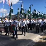 Nordiska motståndsrörelsen i Falun. 