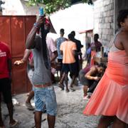 Medlemmar i medborgargardet ”Bwa Kale” i Haiti. Ariana Cubillos / AP