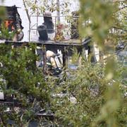 Bild från pirathamnen vid Årstaviken som började rivas i veckan