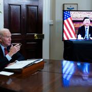 Joe Biden och Xi Jinping. Arkivbild.