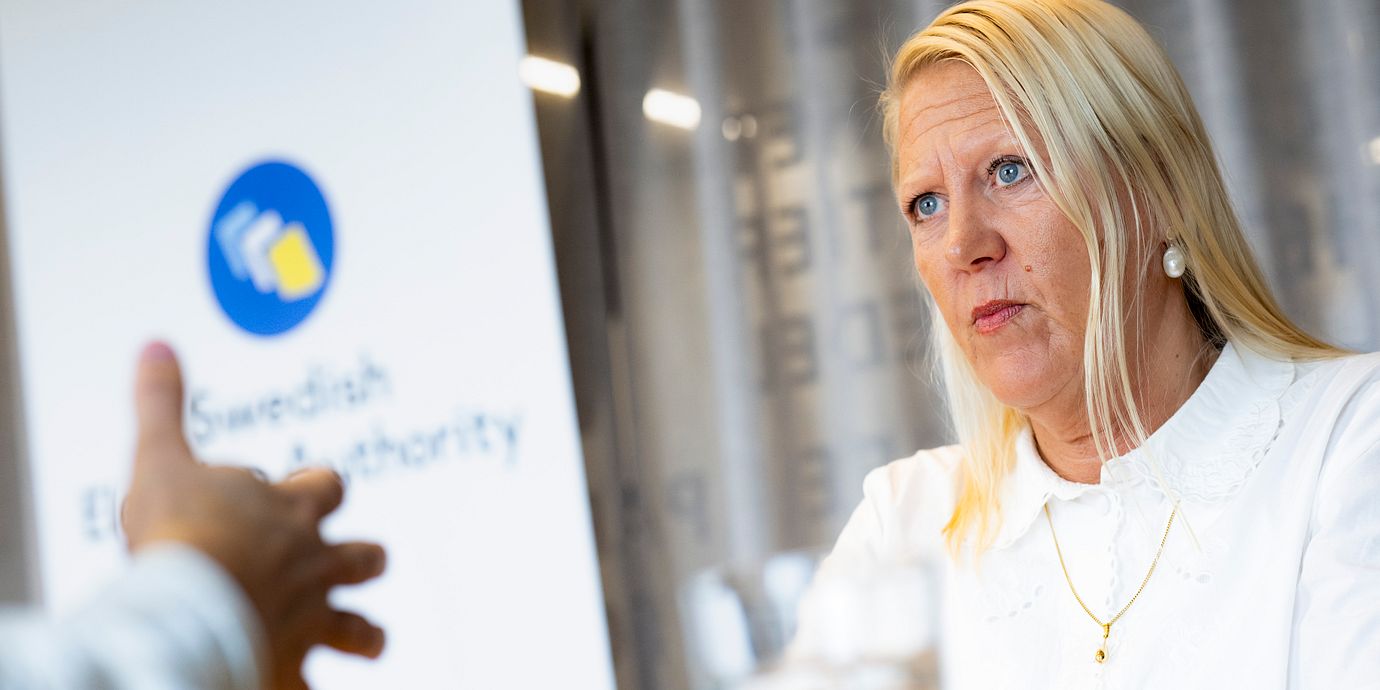 Anna Nyqvist, kanslichef vid Valmyndigheten i Solna.
