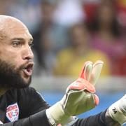 USA:s målvakt Tim Howard under åttondelsfinalen mot Belgien.