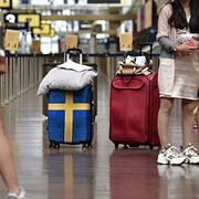 Svenska resenärer, arkivbild.