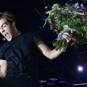 Benjamin Ingrosso vinner under lördagens final i Melodifestivalen 2018 i Friends Arena.