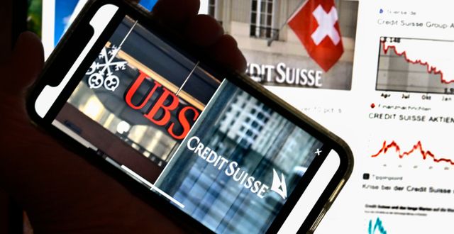 Genrebild i samband med bankproblemen i USA och Schweiz där storbanken UBS köper Credit Suisse. Janerik Henriksson/TT
