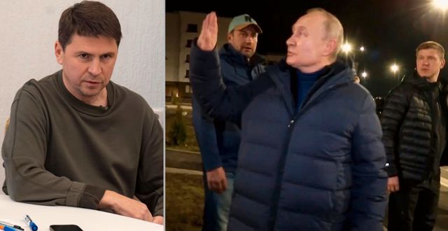 Mychaljo Podoljak/Putin i Mariupol. AP