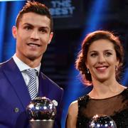 Ronaldo och Carli Lloyd vid kvällens gala.