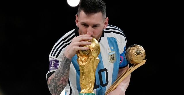 Messi med VM-bucklan Martin Meissner / AP