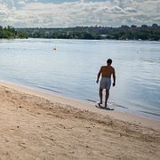 Solviksbadet i Bromma under sommaren 2026.
