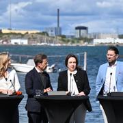 Full uppställning på torsdagen framför Ringhals med fyra partiledare, en finansminister och en Vattenfall-vd.